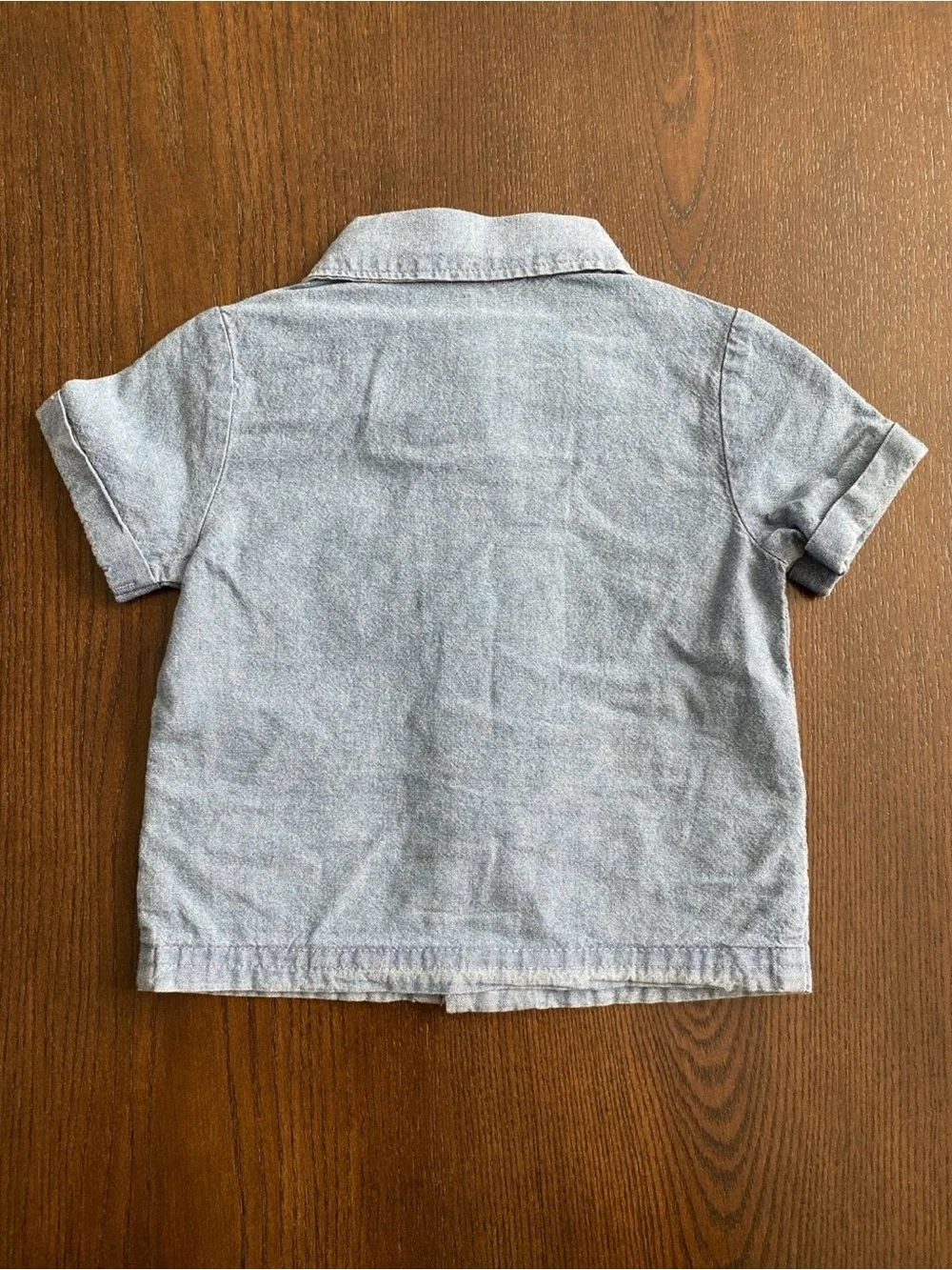 Carter's Light Blue Short-Sleeve Button-Down Shirt
